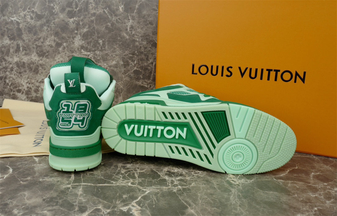 Louis Vuitton Green 1854 LV Trainer Sneaker