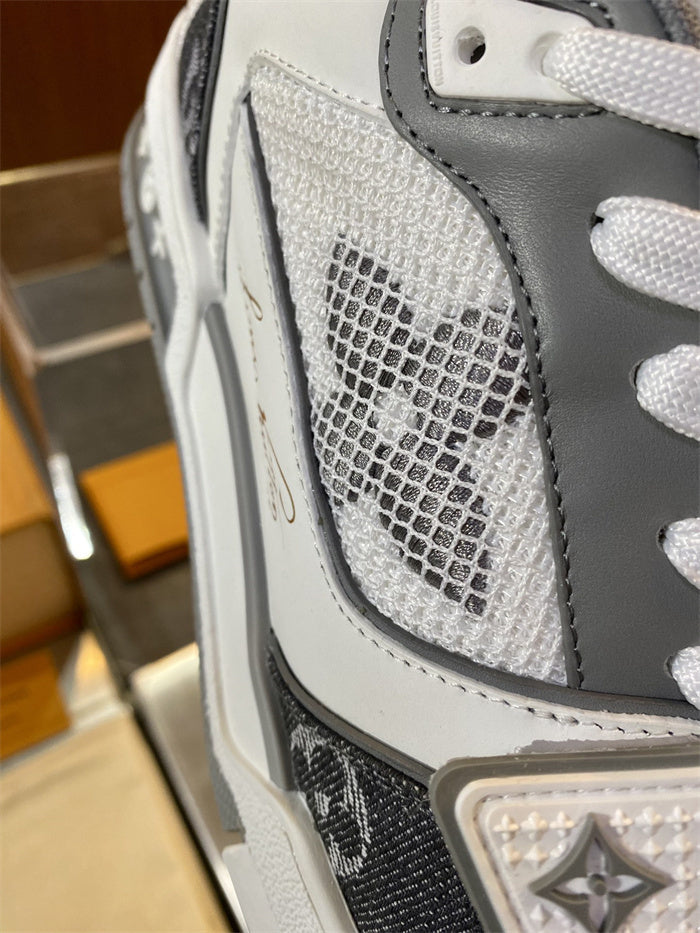 Louis Vuitton LV Trainer Denim Monogram Sneakers