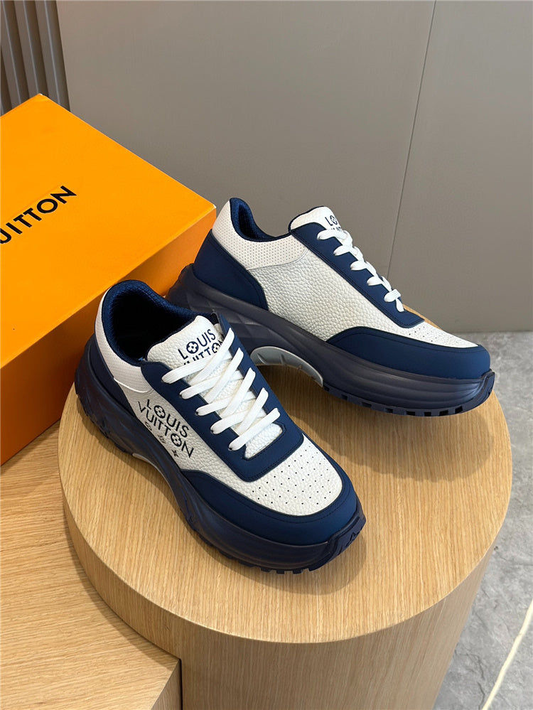 Louis Vuitton Navy Blue Men's Trainer Sneaker
