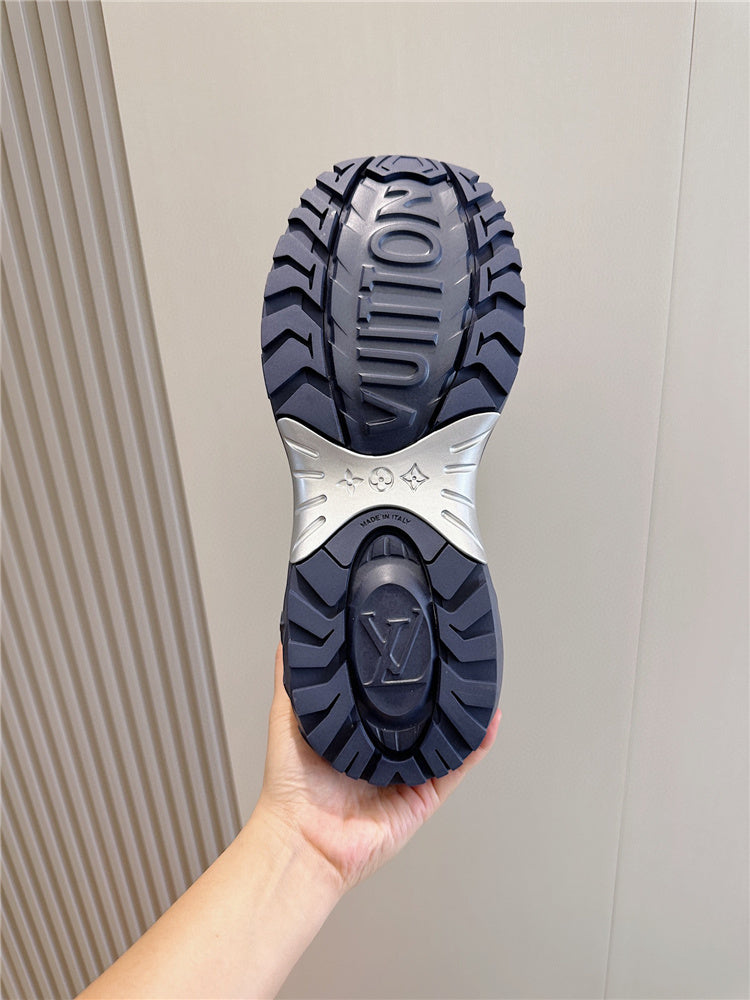 Louis Vuitton Navy Blue Men's Trainer Sneaker