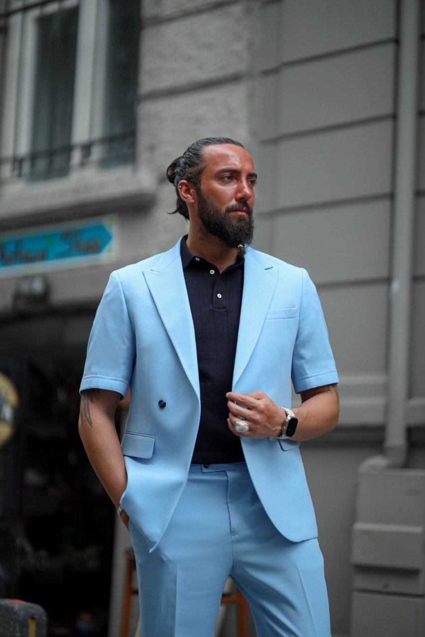 The Azure Riviera Summer Suit