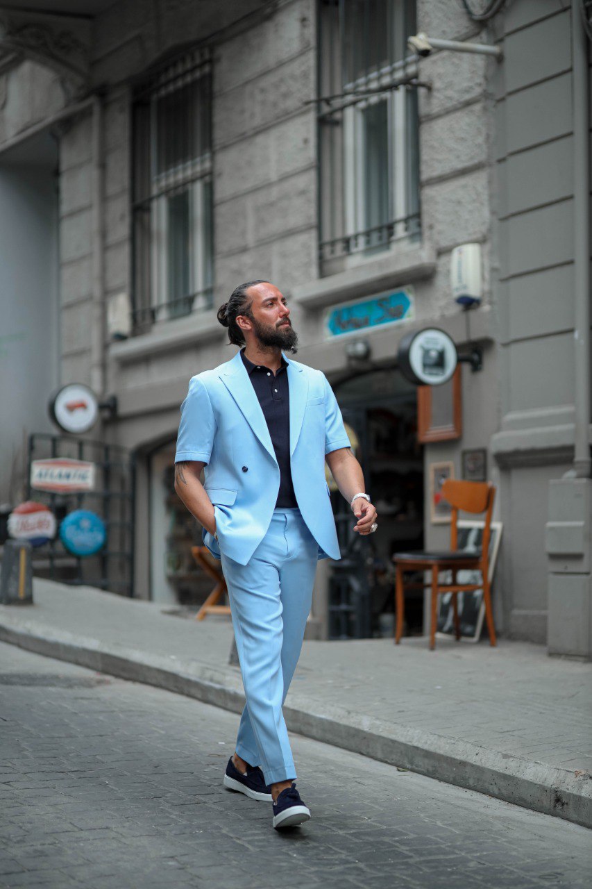 The Azure Riviera Summer Suit