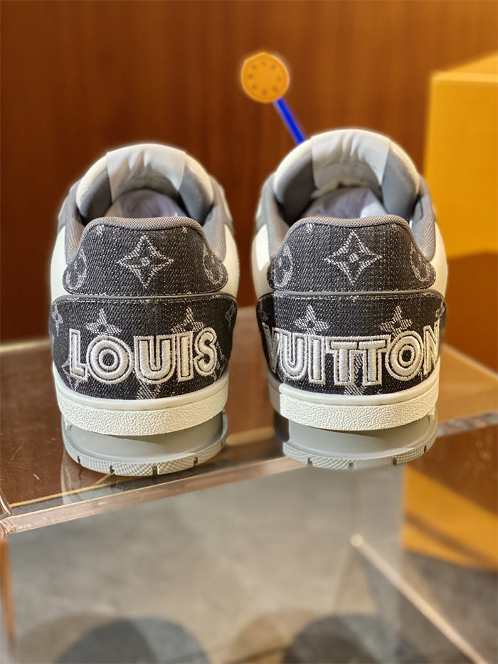 Louis Vuitton LV Trainer Denim Monogram Sneakers