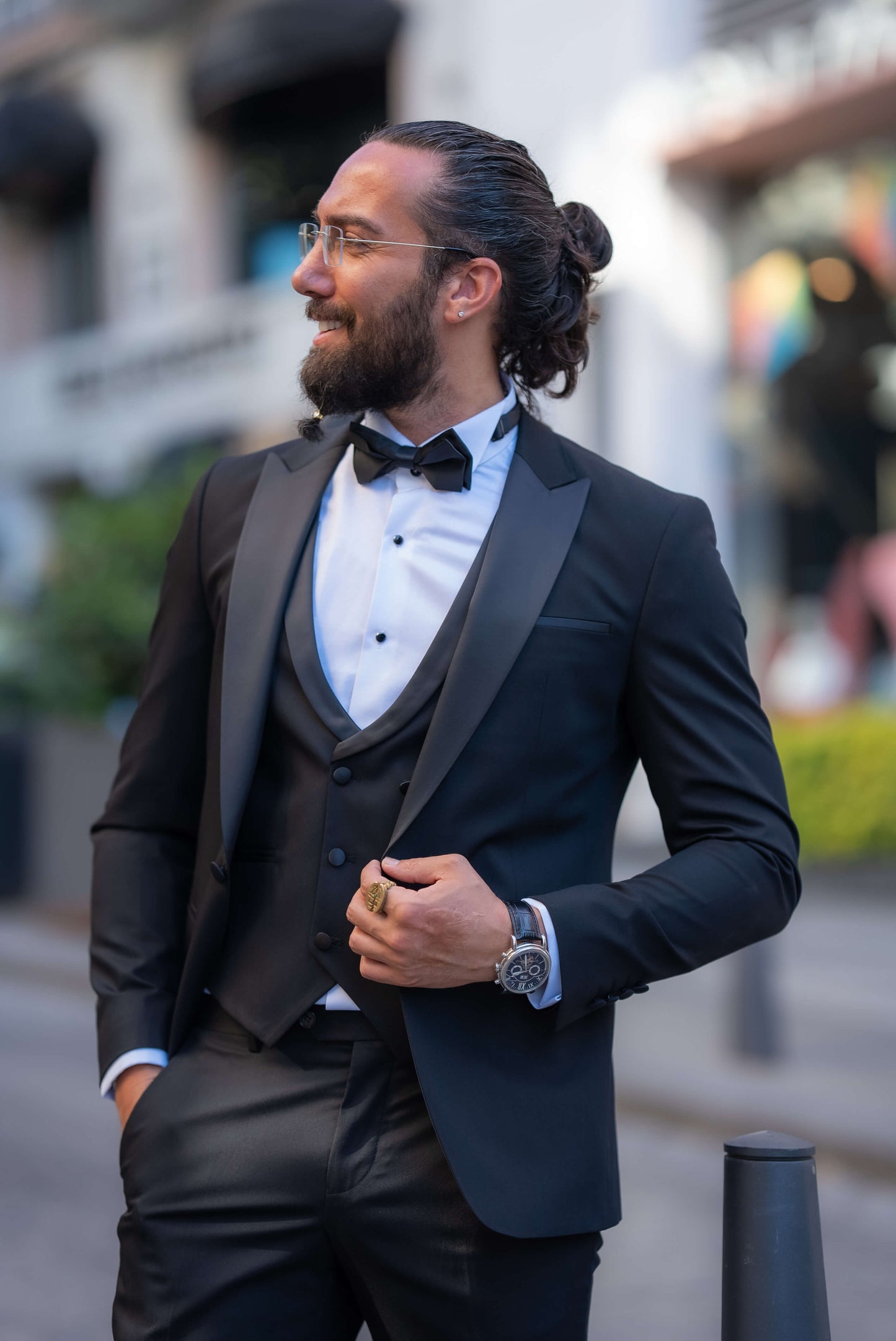 Modern Black Slim Fit Tuxedo
