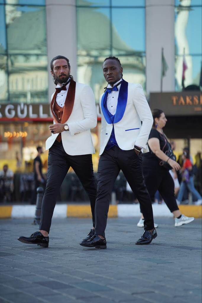 Eiffel White - Camel Tuxedo