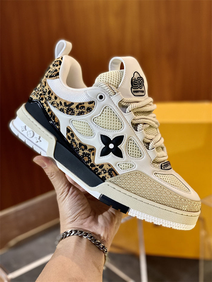 Louis Vuitton LV Trainer Leopard Print Sneakers