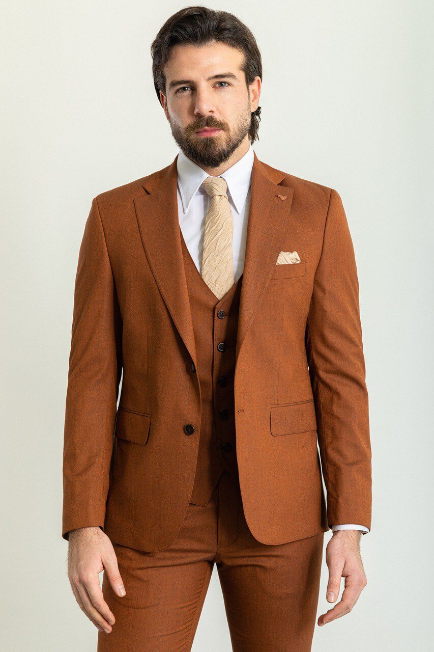 Camel Luxe 3-Piece Suit
