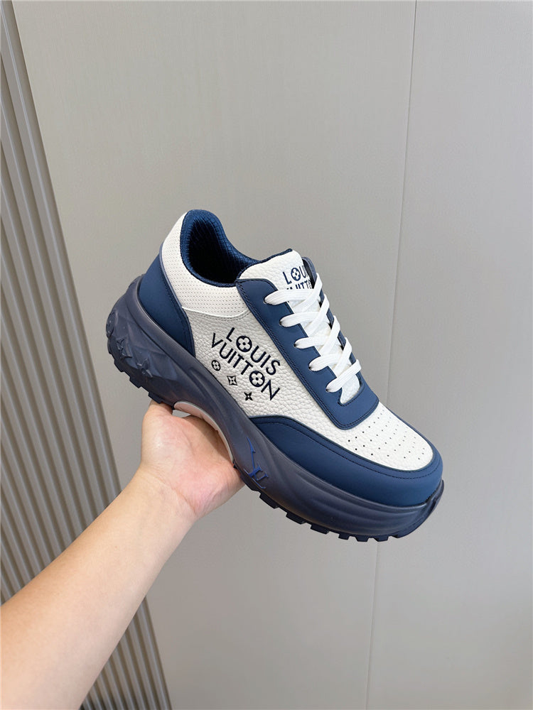Louis Vuitton Navy Blue Men's Trainer Sneaker