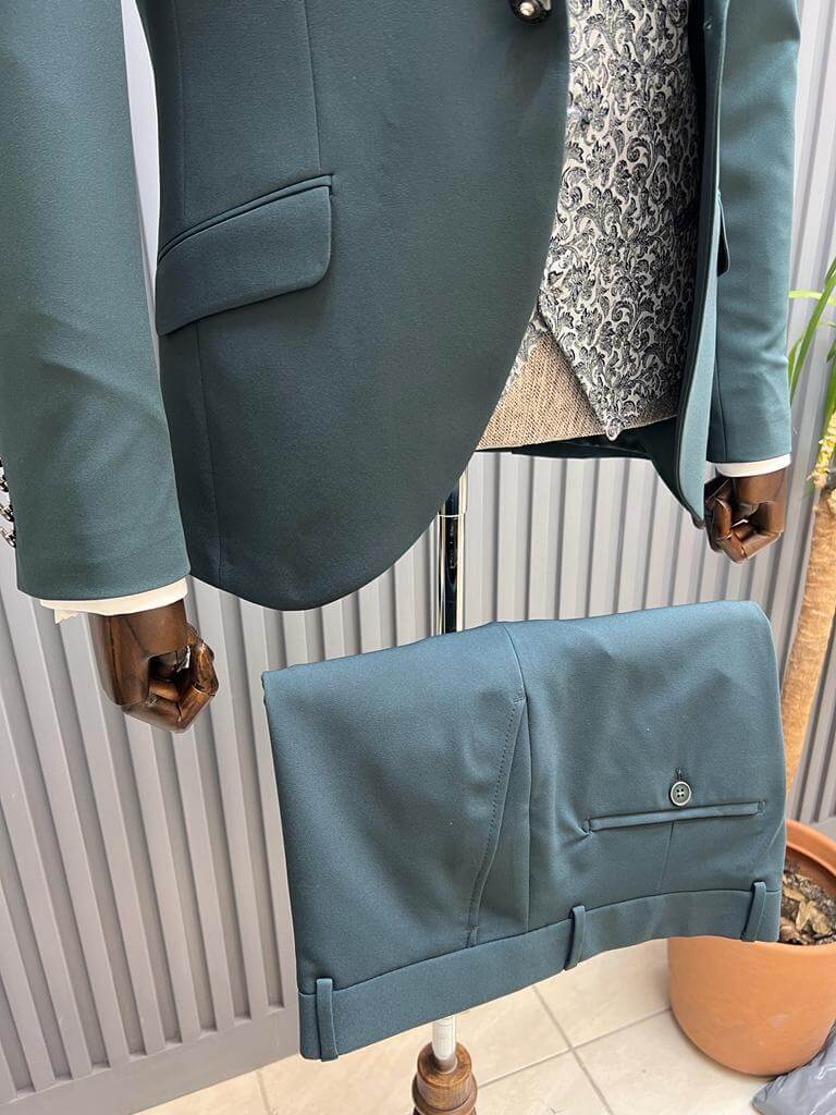 Green Tuxedo Suit