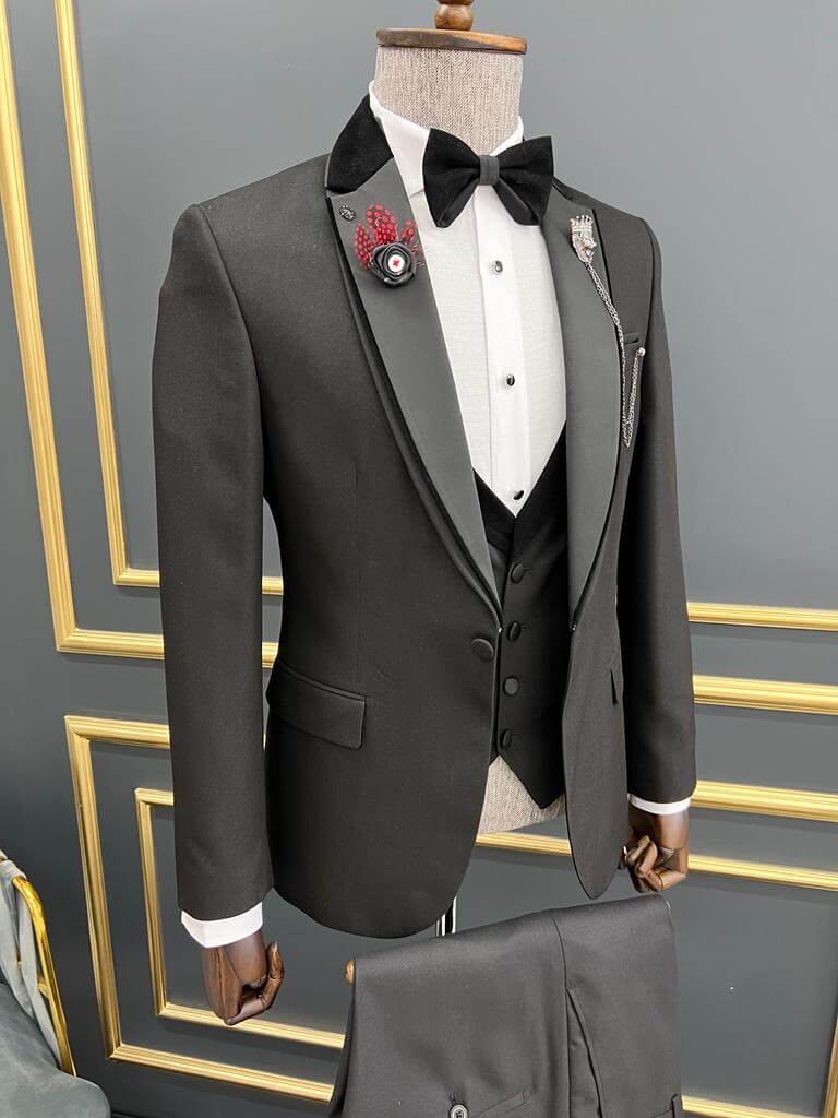 Custom Collar Black Tuxedo.