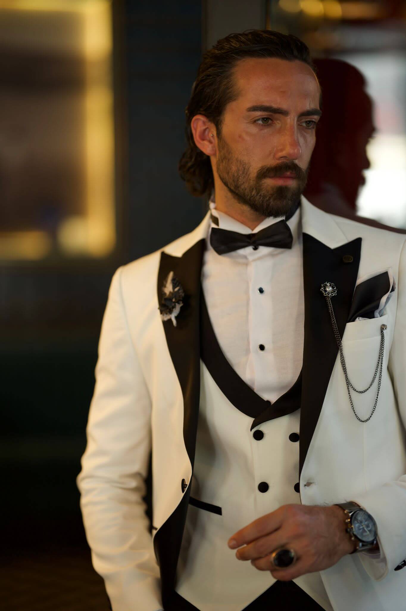 White Slim Fit Tuxedo