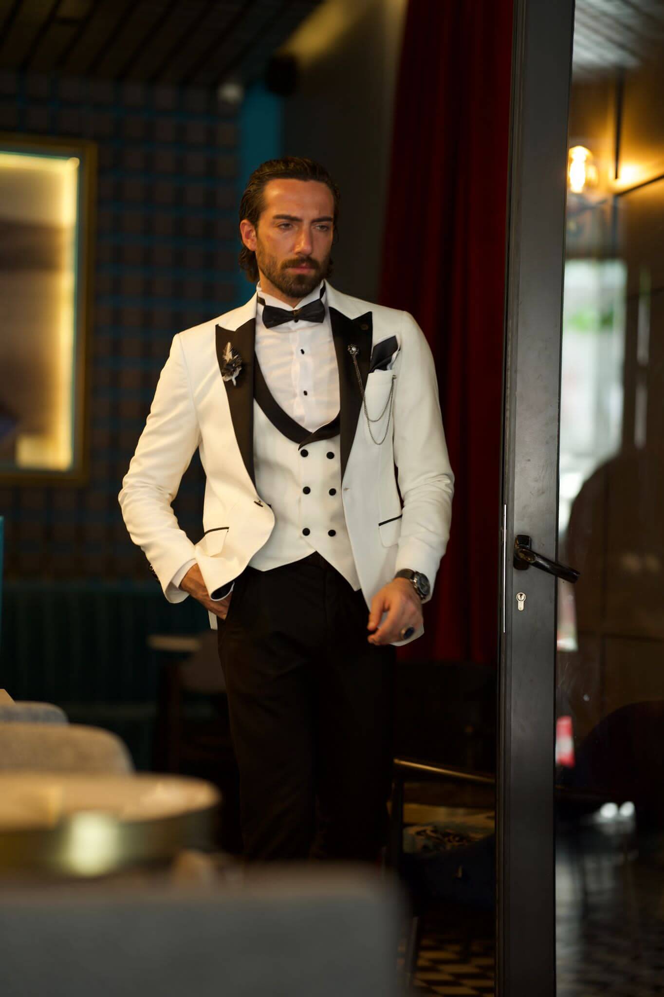 White Slim Fit Tuxedo