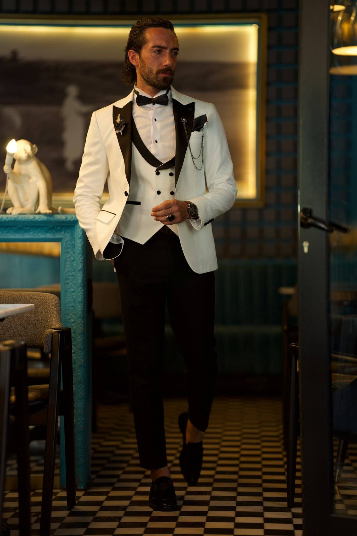 White Slim Fit Tuxedo