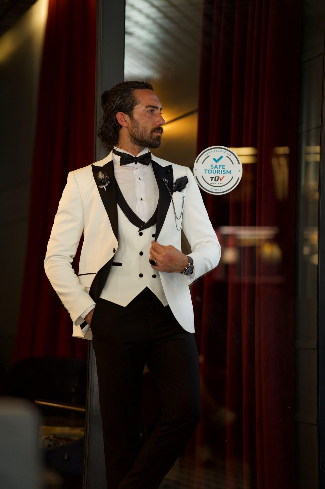 White Slim Fit Tuxedo