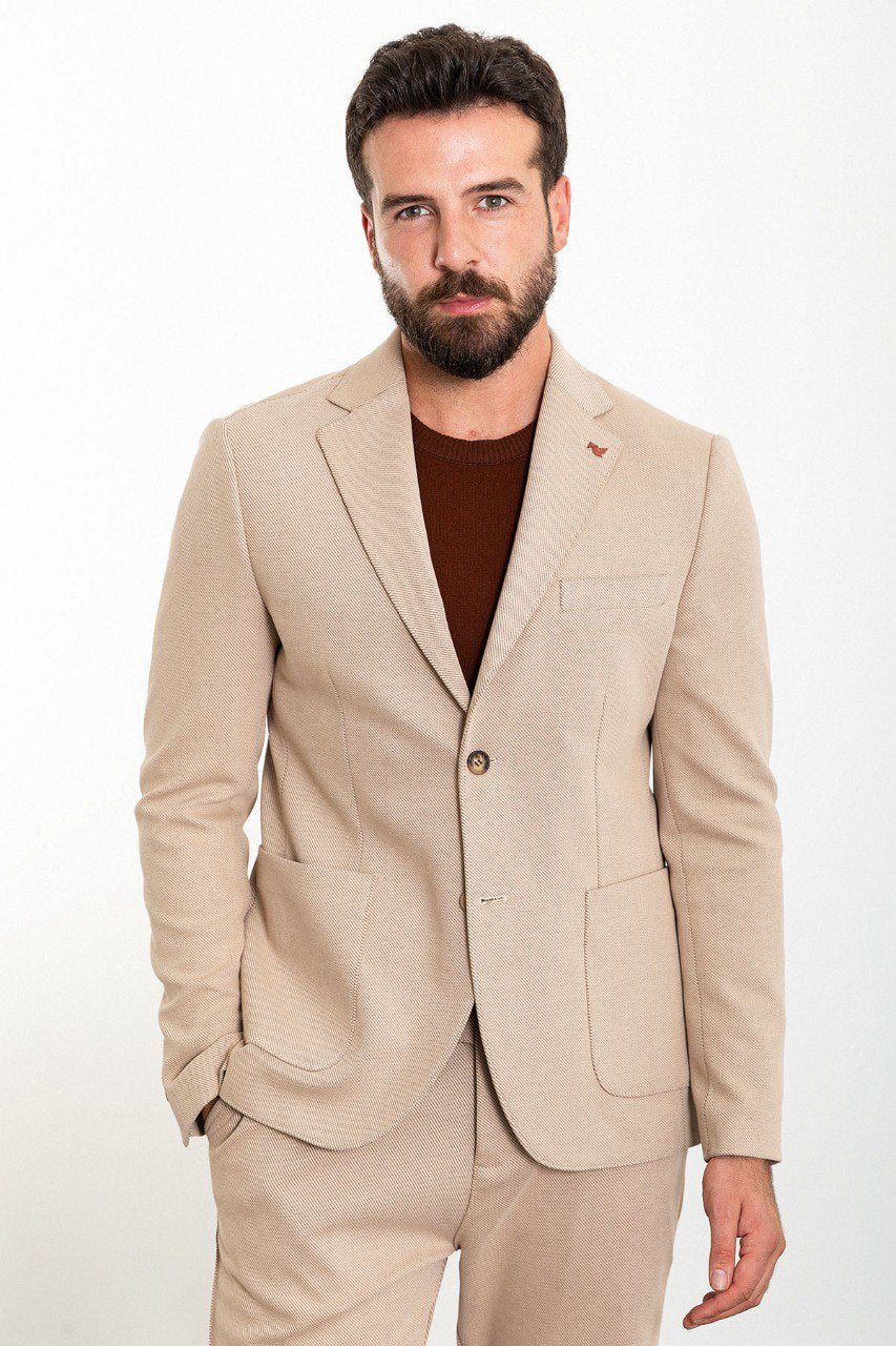 Beige Summer Elegance Suit
