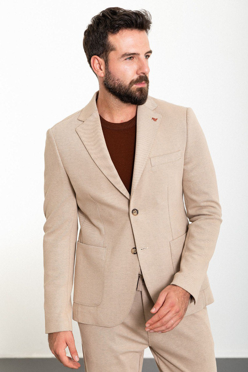 Beige Summer Elegance Suit