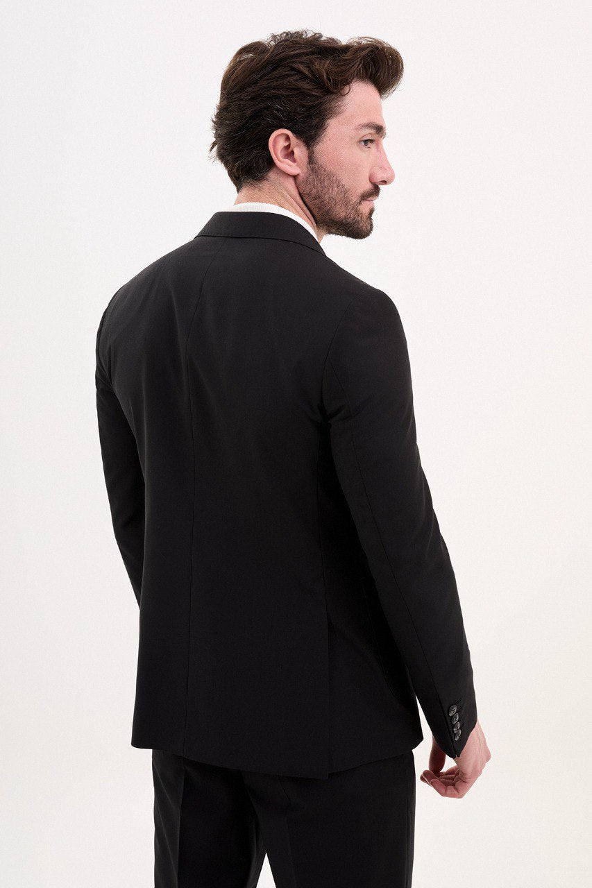 Black Double-Breasted Monarch Suit