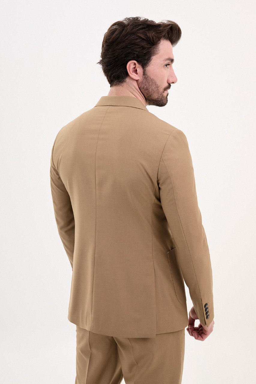 Camel Double-Breasted Maestro Suit