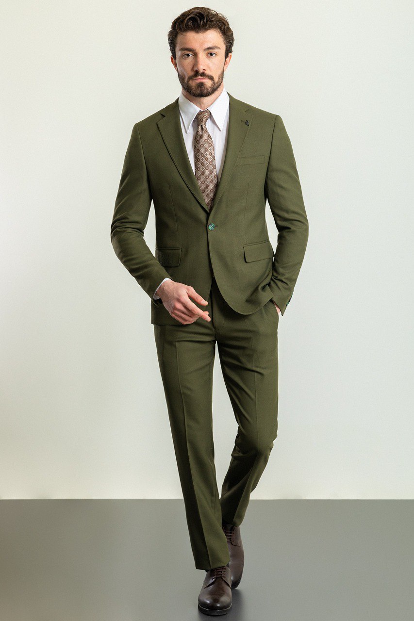 Olive Grove Khaki Suit