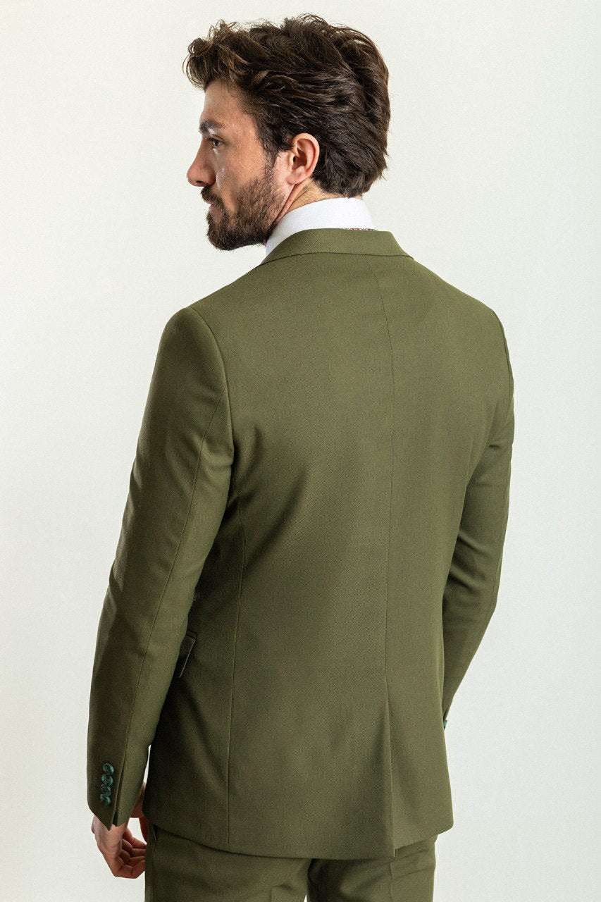 Olive Grove Khaki Suit
