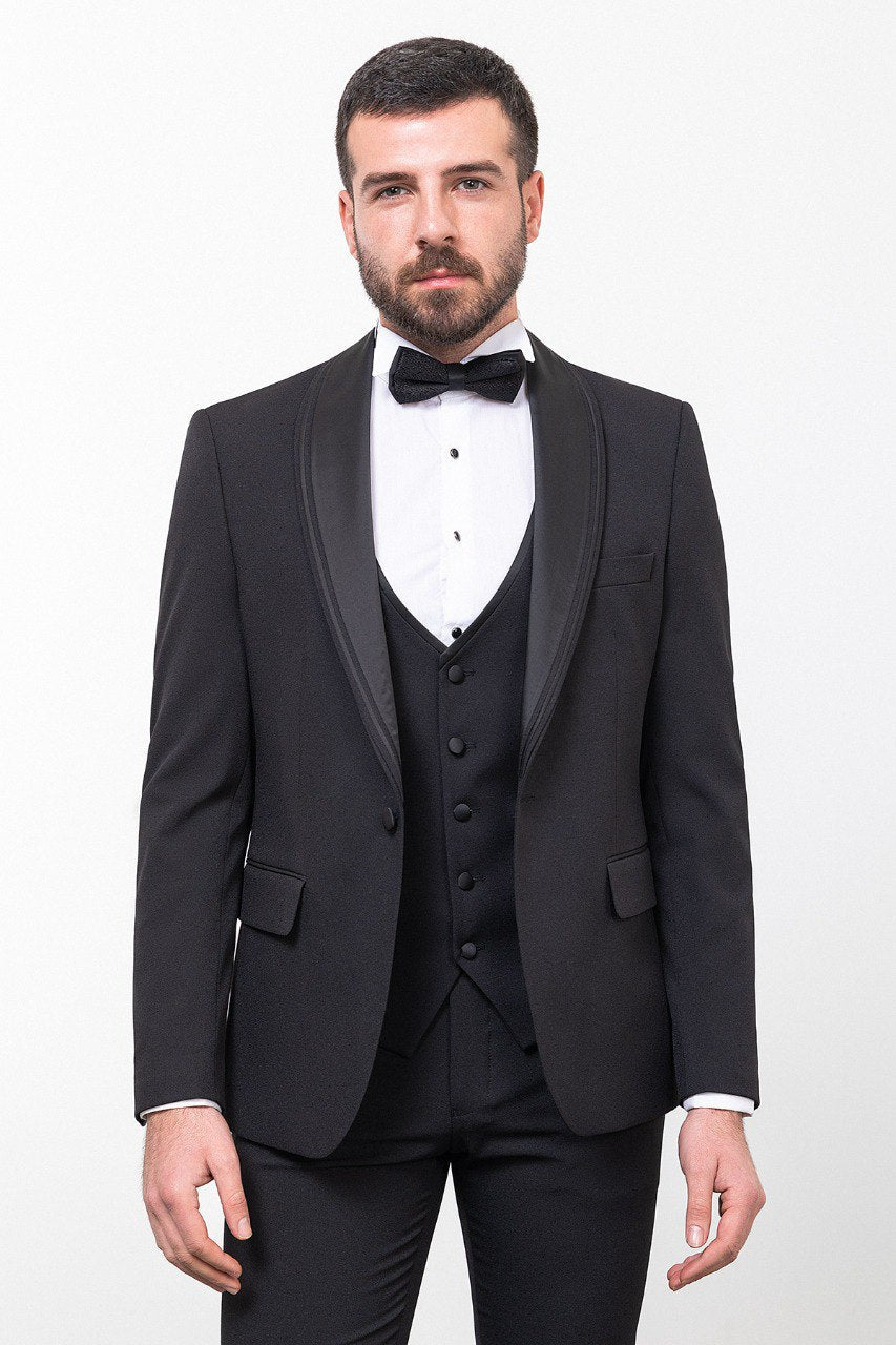Men’s Black Slim Fit Tuxedo