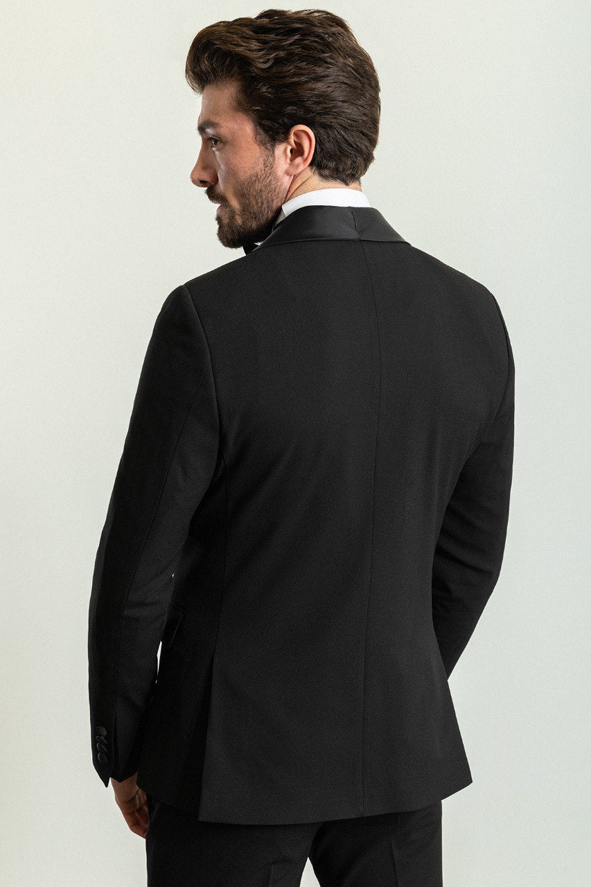 Black Shawl Lapel Groom Tuxedo