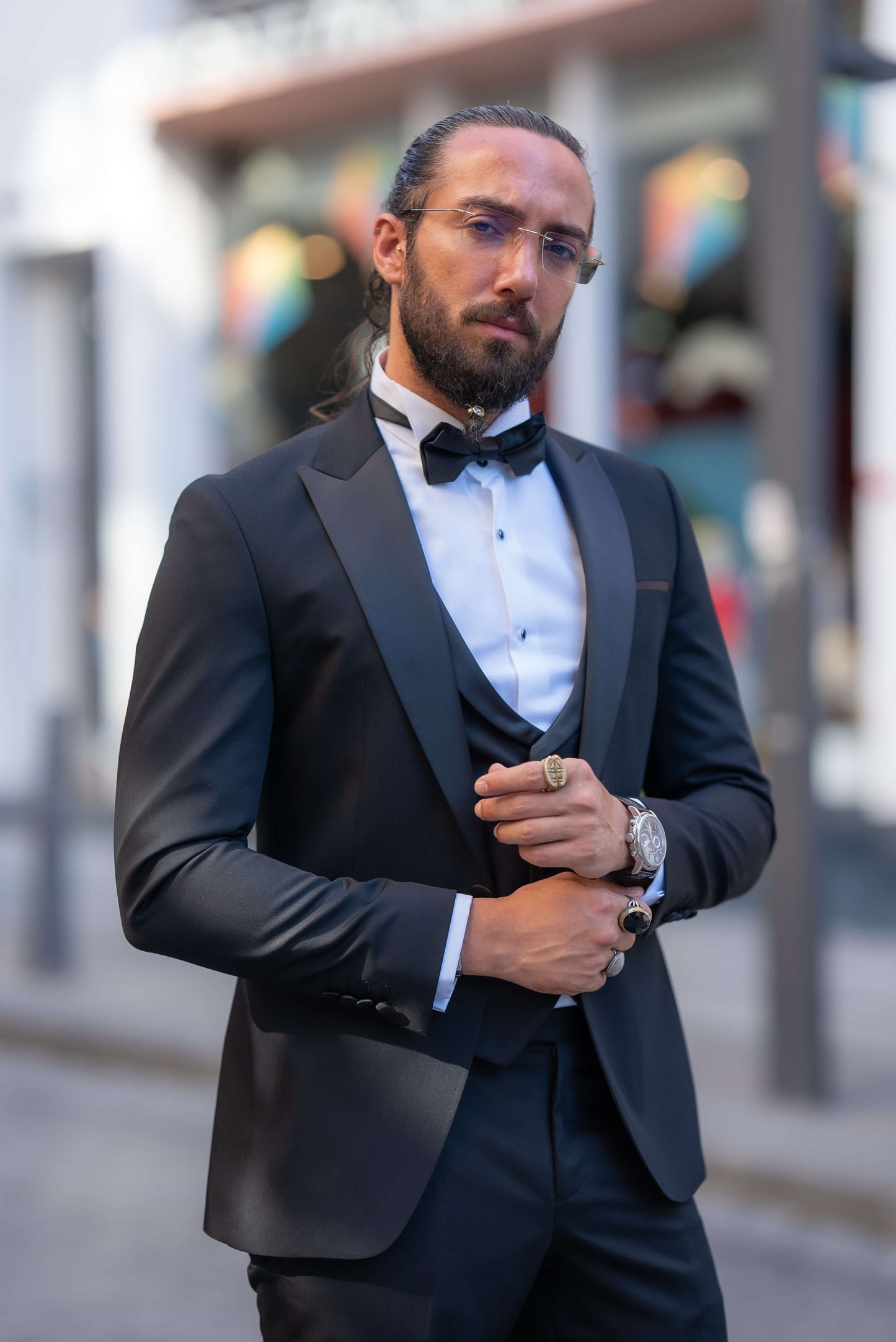 Modern Black Slim Fit Tuxedo