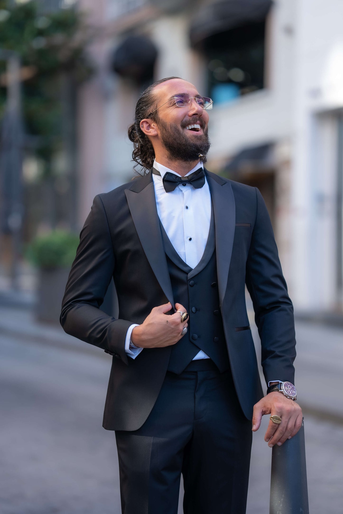 Modern Black Slim Fit Tuxedo