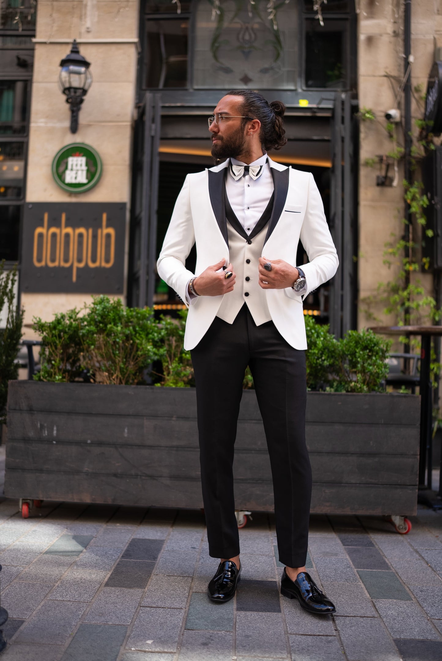 White Slim Fit Tuxedo