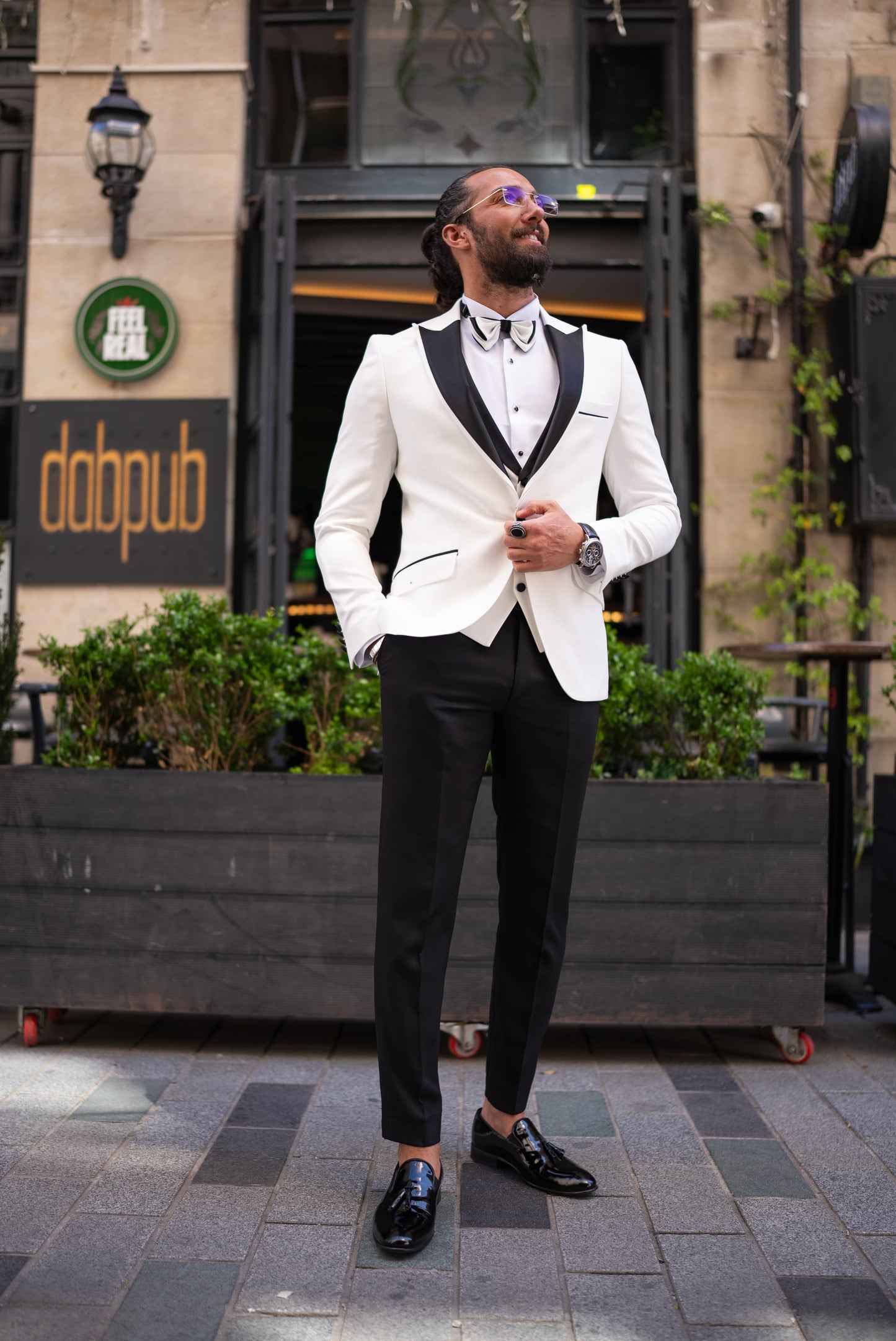 White Slim Fit Tuxedo