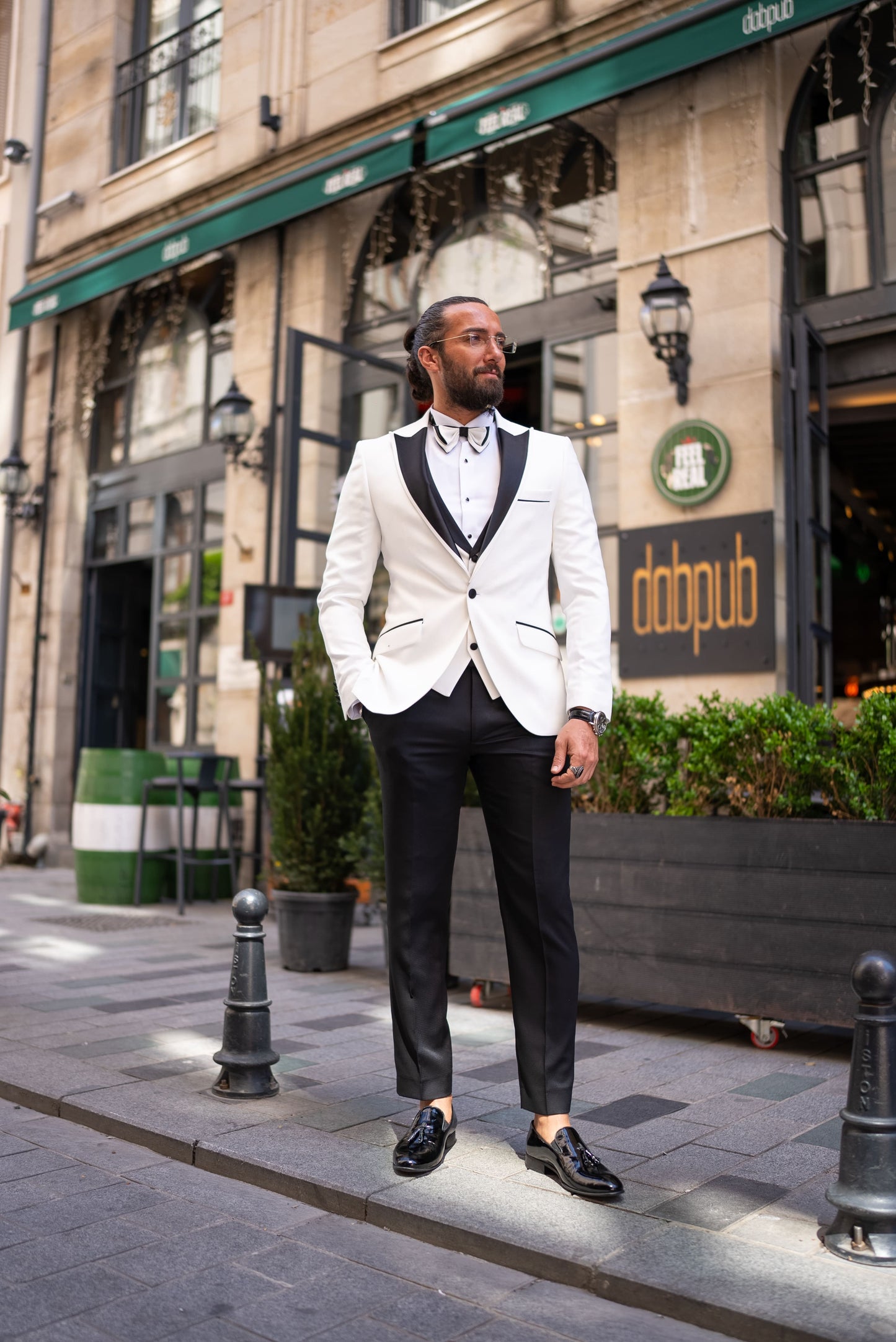 White Slim Fit Tuxedo