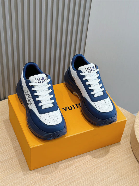 Louis Vuitton Navy Blue Men's Trainer Sneaker
