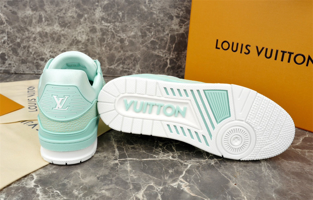 Louis Vuitton Off-White Mid Green Trainers Sneakers