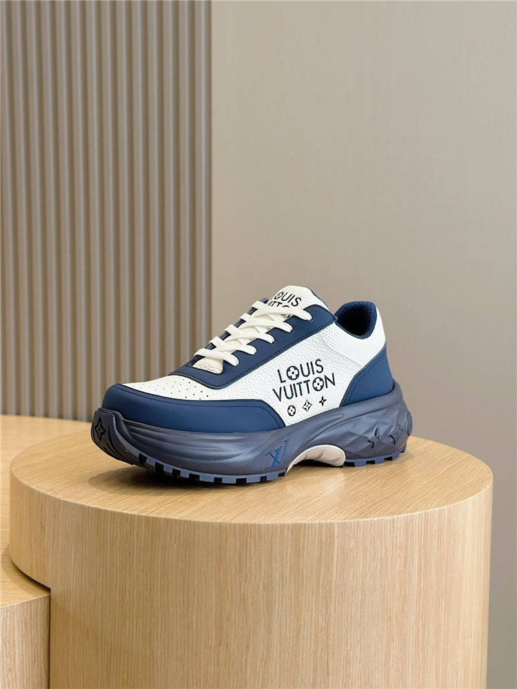 Louis Vuitton Navy Blue Men's Trainer Sneaker