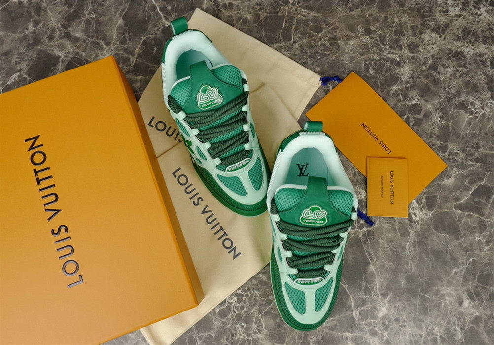 Louis Vuitton Green 1854 LV Trainer Sneaker