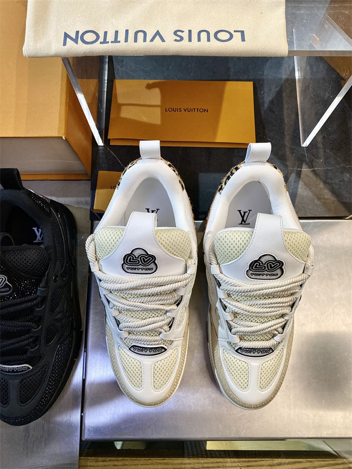 Louis Vuitton LV Trainer Leopard Print Sneakers