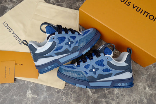 Louis Vuitton Navy Blue LV Trainer Sneaker
