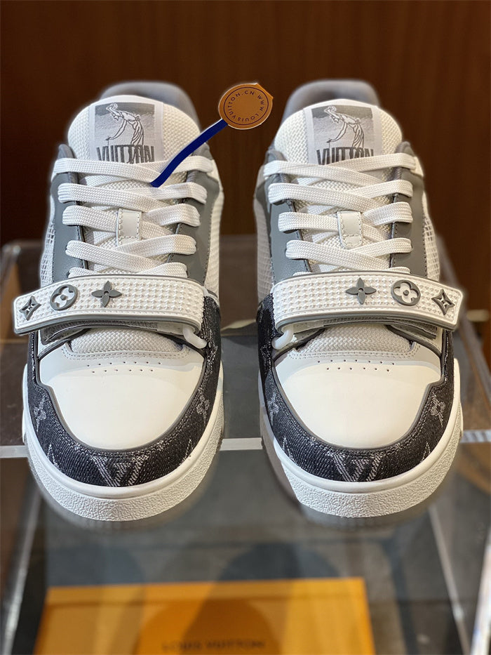 Louis Vuitton LV Trainer Denim Monogram Sneakers