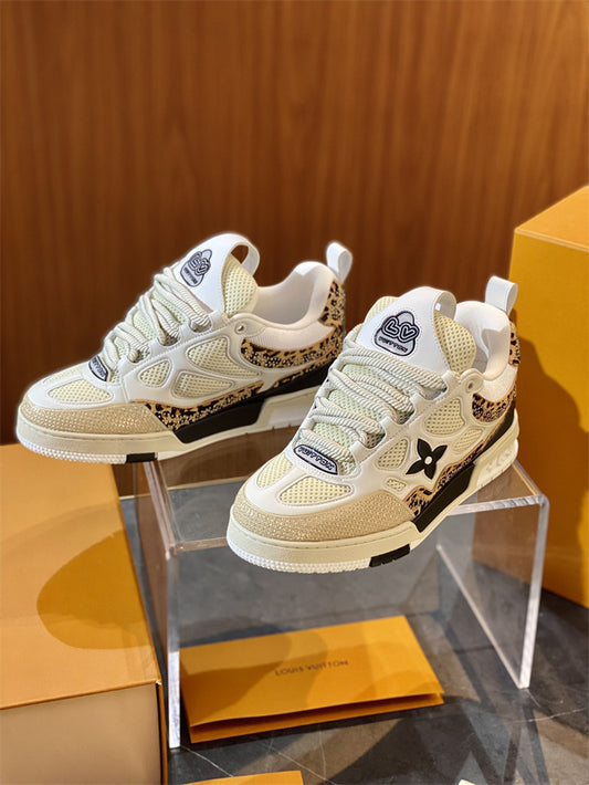 Louis Vuitton LV Trainer Leopard Print Sneakers
