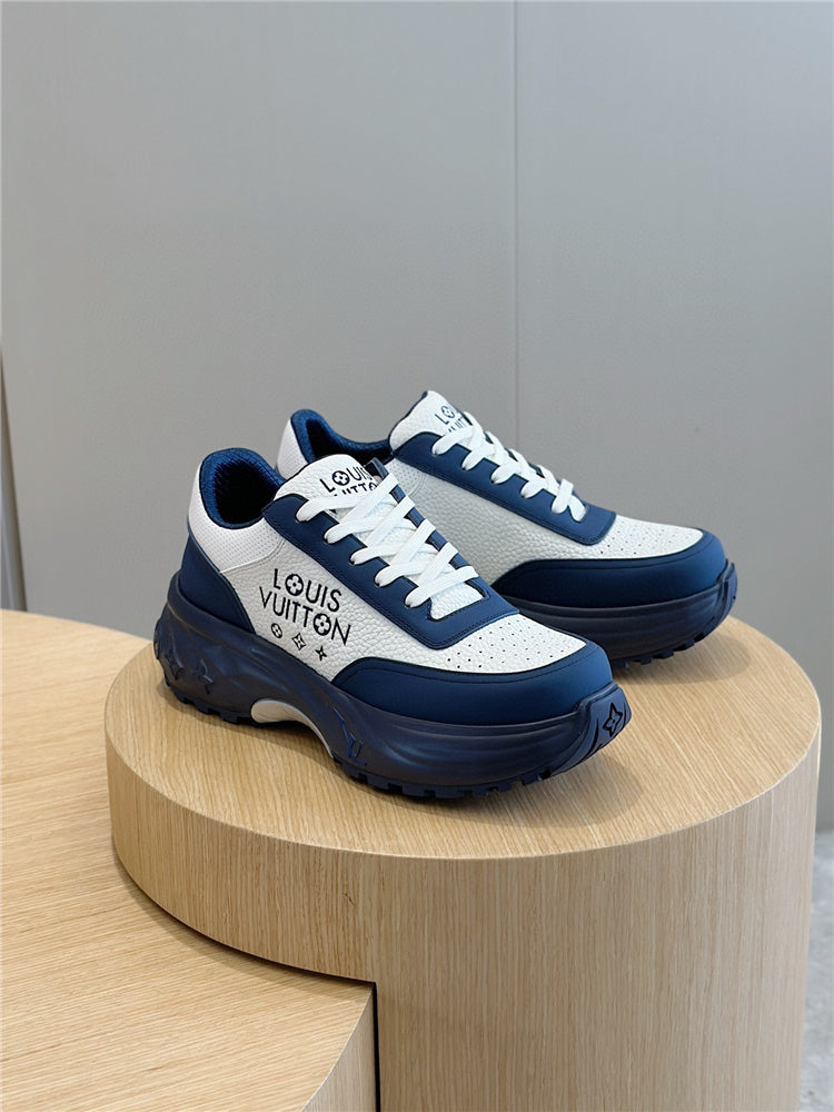 Louis Vuitton Navy Blue Men's Trainer Sneaker