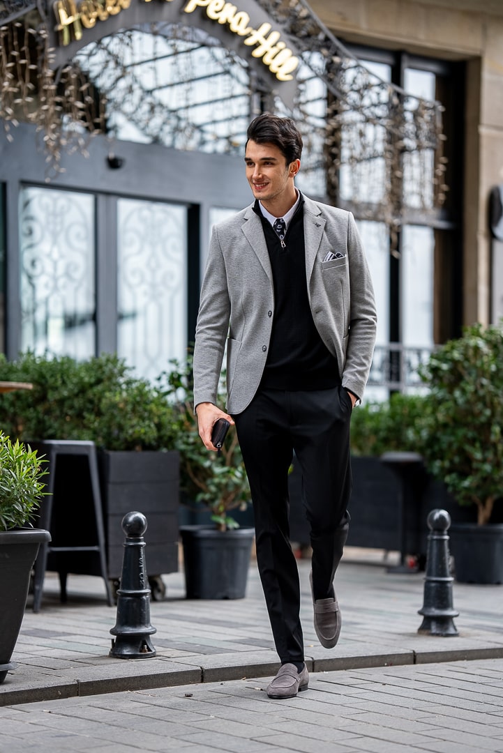 Light Grey Tailored Blazer