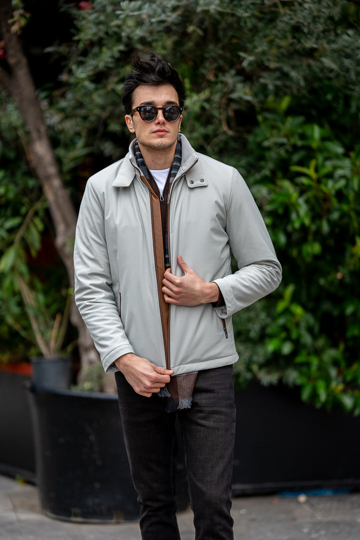 Men's Grey Waterproof Coat