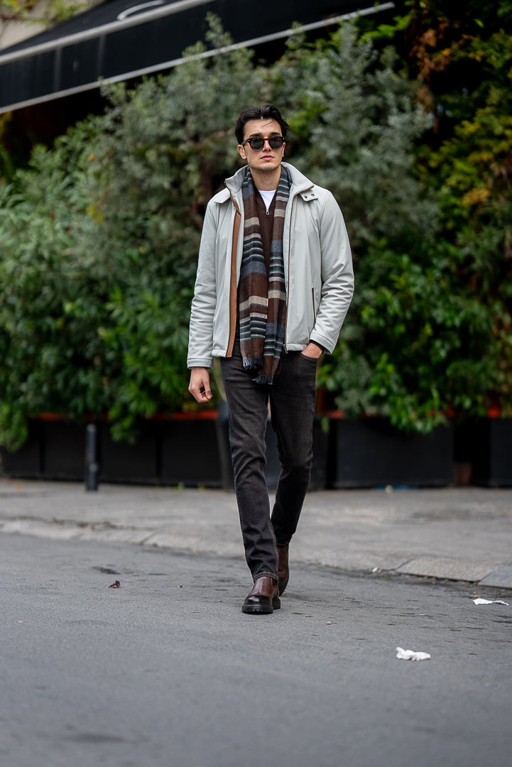 Men's Grey Waterproof Coat