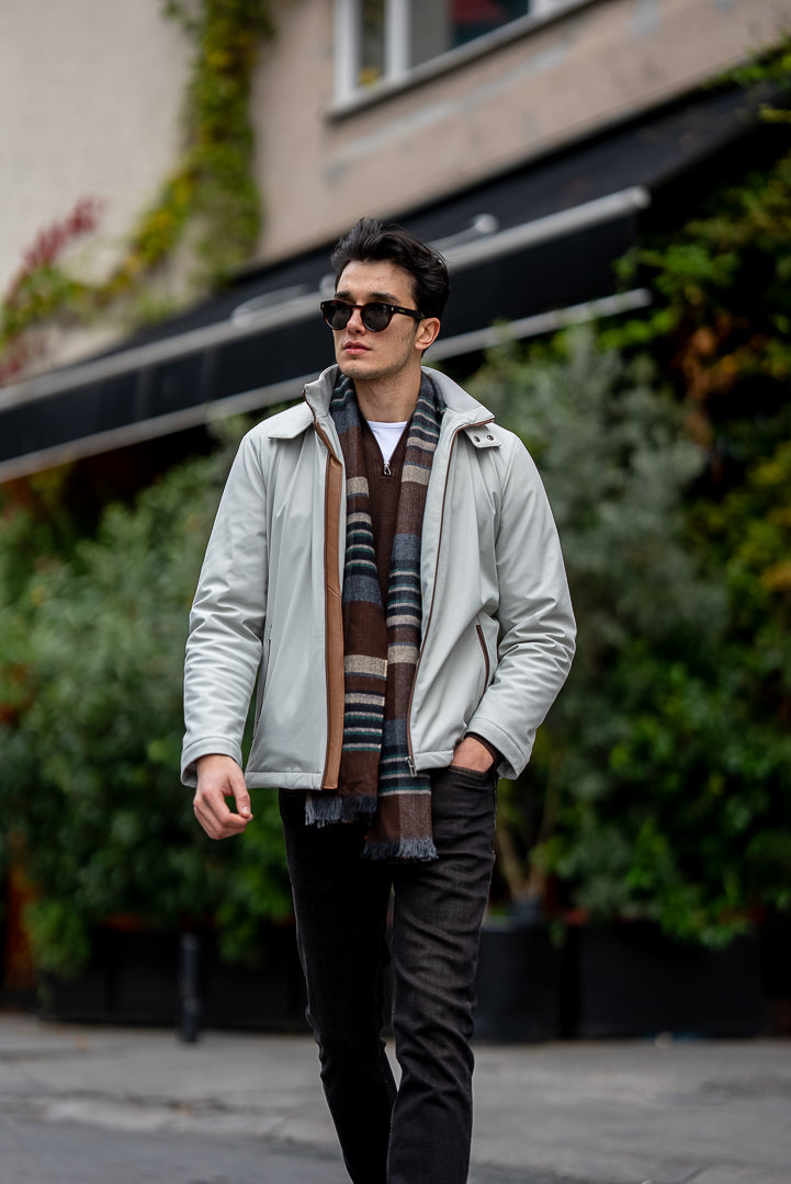 Men's Grey Waterproof Coat