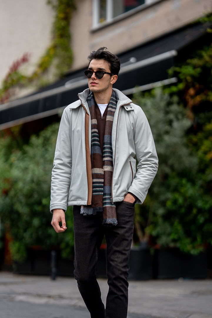 Men's Grey Waterproof Coat