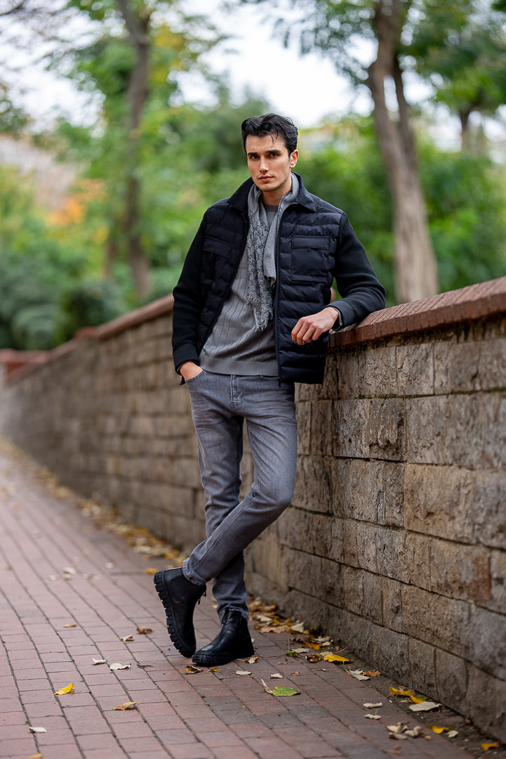Men's Black Waterproof Coat