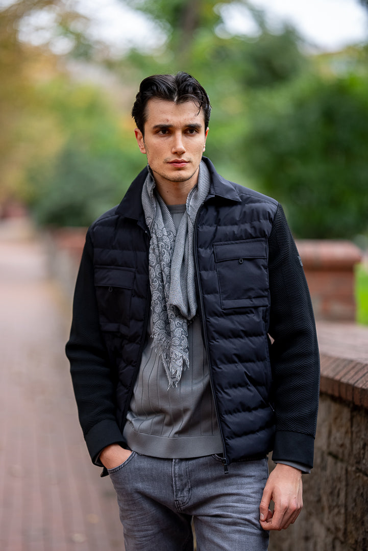 Men's Black Waterproof Coat