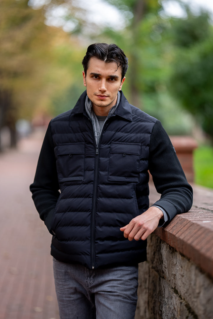 Men's Black Waterproof Coat