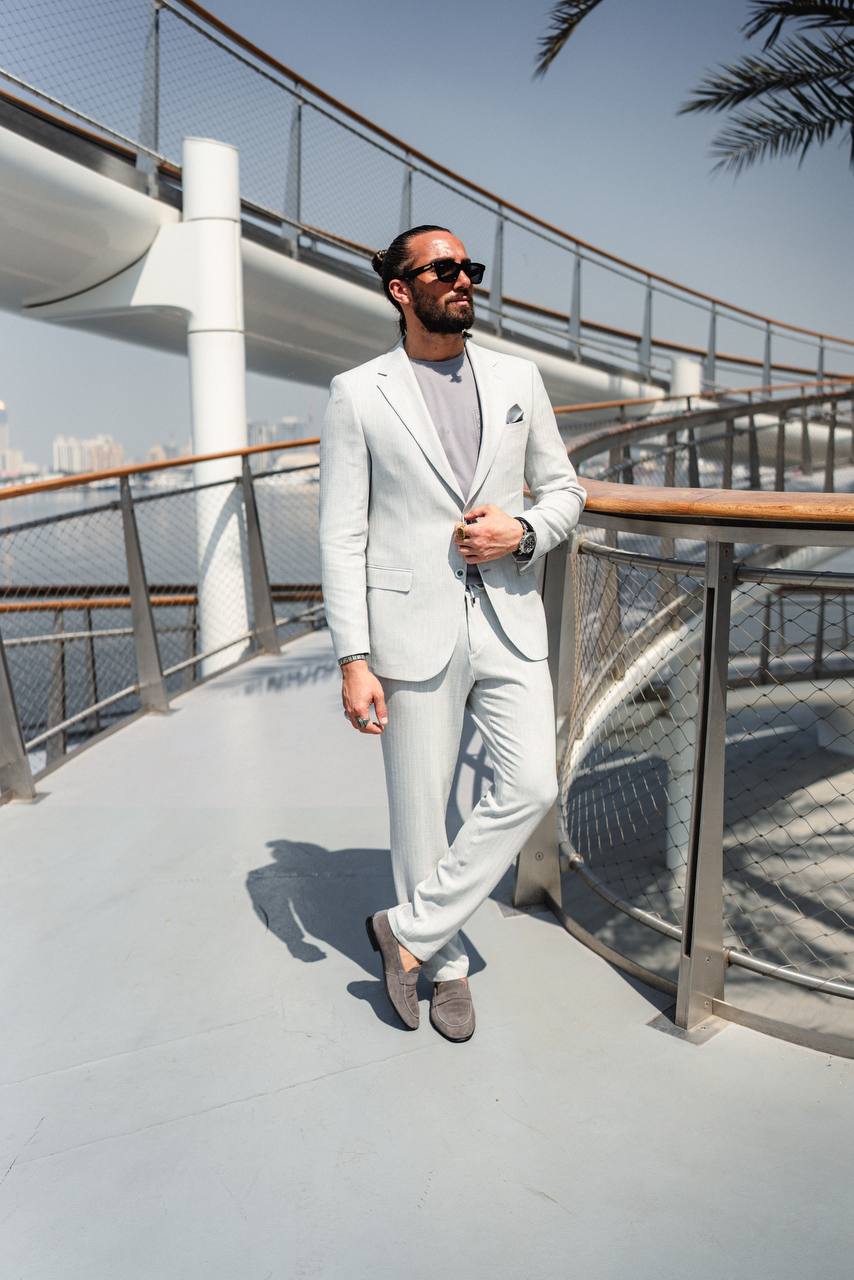 Men's White Summer Suit