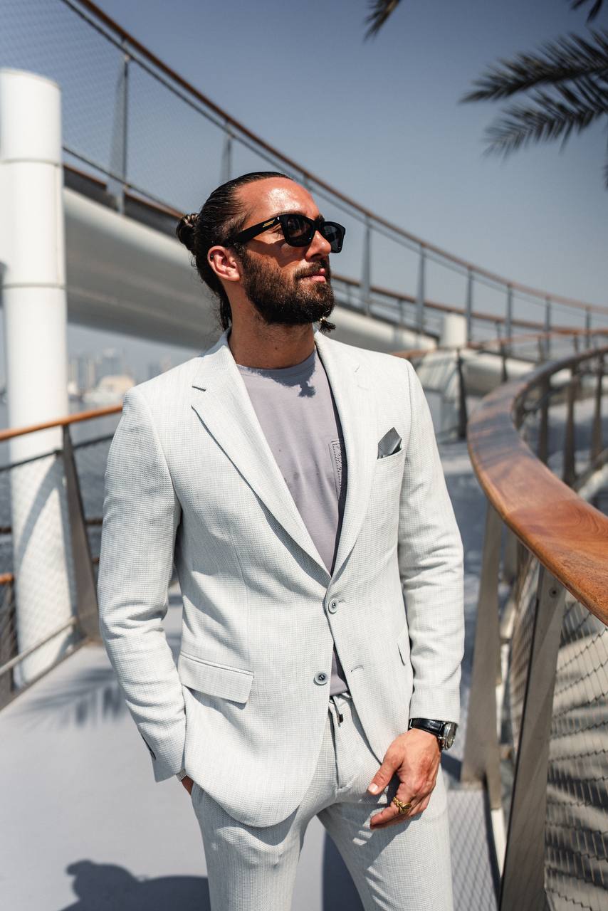 Men's White Summer Suit